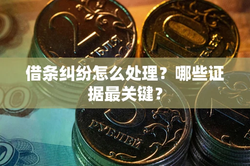 北京借条纠纷怎么处理？哪些证据最关键？