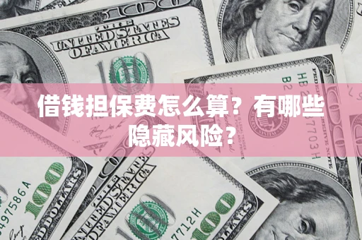 北京借钱担保费怎么算？有哪些隐藏风险？