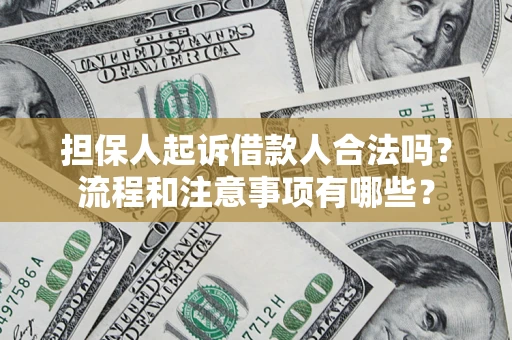 北京担保人起诉借款人合法吗？流程和注意事项有哪些？