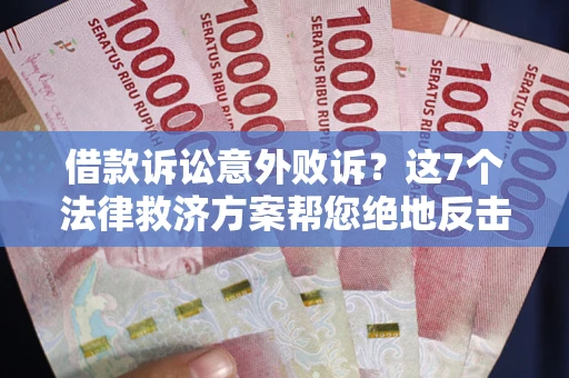 北京借款诉讼意外败诉？这7个法律救济方案帮您绝地反击！
