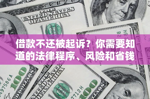 北京借款不还被起诉？你需要知道的法律程序、风险和省钱技巧